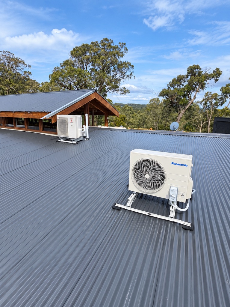 Residential split system installation by Task Trades
