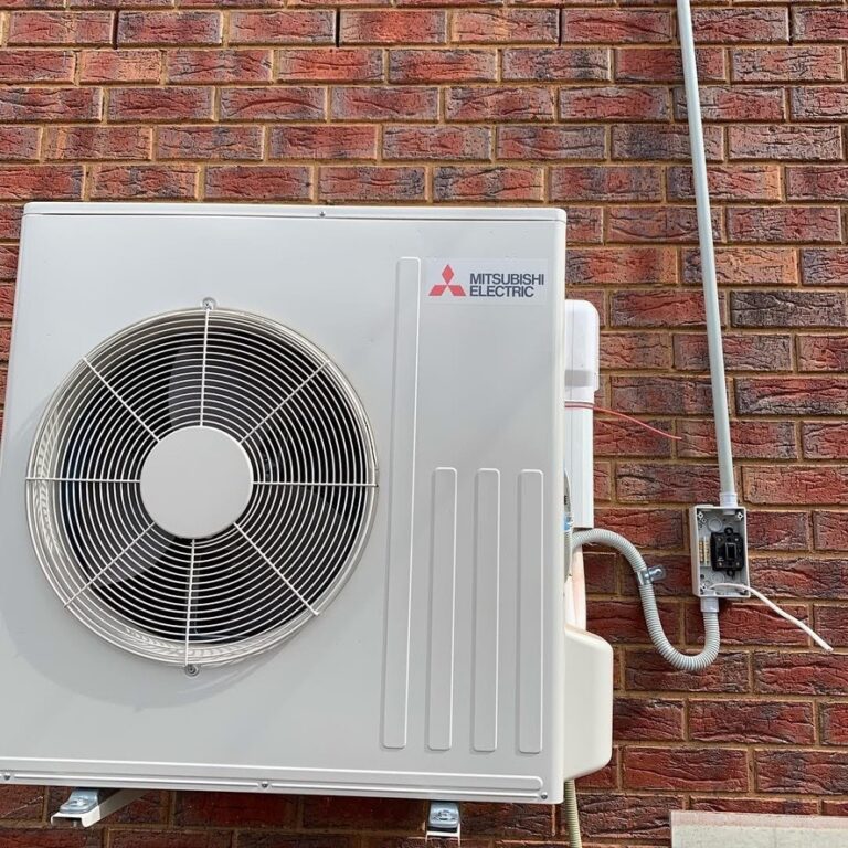 Residential split system installation by Task Trades