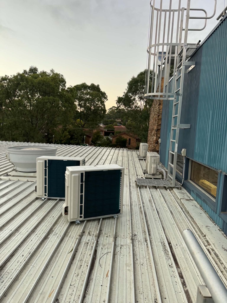 Commercial split system installation by Task Trades