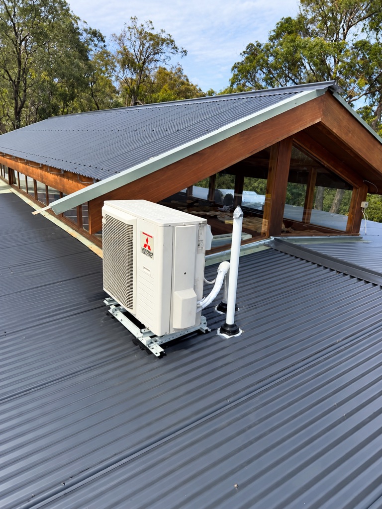 Residential split system installation by Task Trades