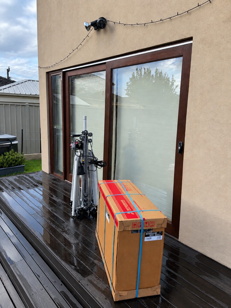 Residential split system installation by Task Trades