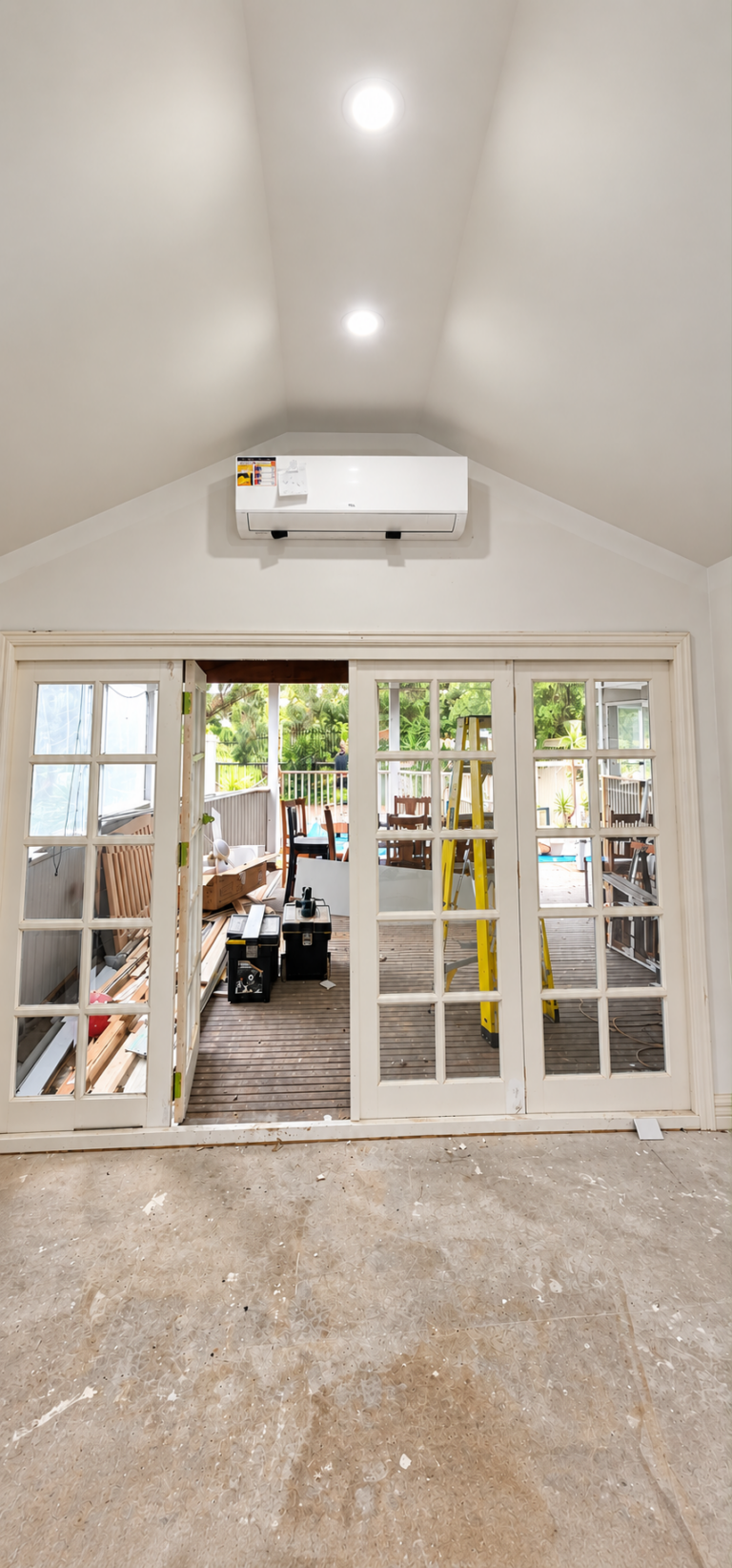Residential split system installation by Task Trades