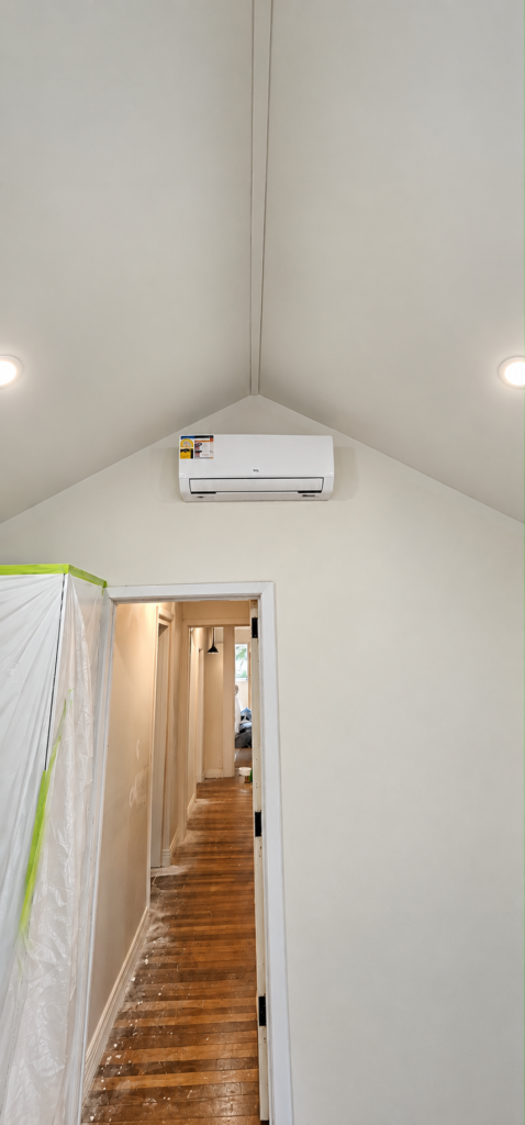 Residential split system installation by Task Trades
