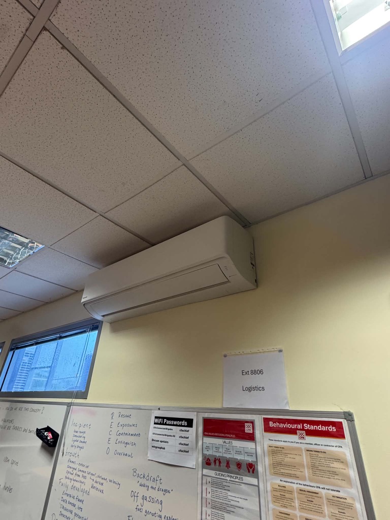 Commercial split system installation by Task Trades