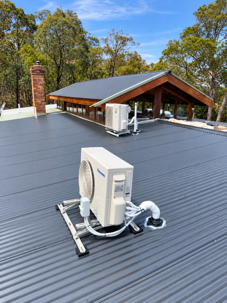 Residential split system installation by Task Trades