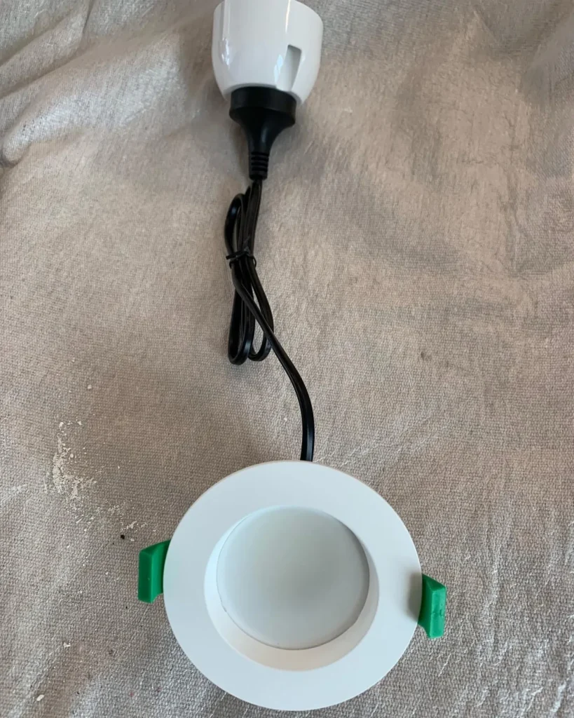 Replacement LED downlight ready to install